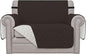 Easy-Going Reversible Couch Cover, Oversized Chair, Chocolate/Ivory | Machine by Easy-Going