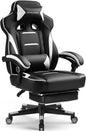GTPLAYER Gaming Chair with Footrest, Big and Tall Game Chair 350lb Racing Style by GTPLAYER