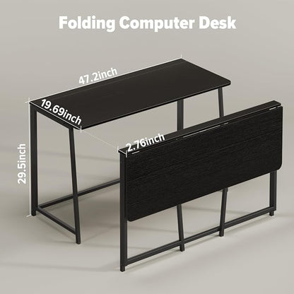 WOHOMO Folding Desk, 47.2" Foldable Computer Desk - Image 2