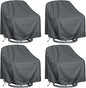 Outdoor Swivel Lounge Chair Cover 4 Pack, Waterproof Heavy Duty Outdoor Chair by HI%C2%B7%C2%B7%C2%B7YOURCOVER