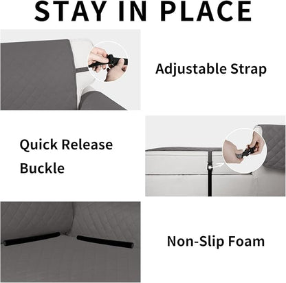 Easy-Going Reversible Couch Cover, Chaise Lounge, Water Resistant Furniture Mat - Image 3