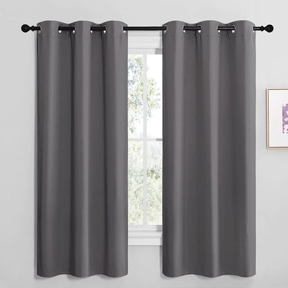 NICETOWN Grey Blackout Curtain Panels by NICETOWN