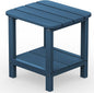 SERWALL Adirondack Table Outdoor Side Table- Blue by SERWALL