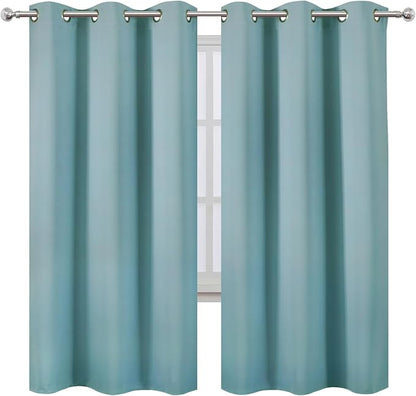 Stone Blue Thermal Blackout Curtains/42 x 72 Inch/Set of 2 Panels Room - Image 2