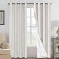 H.VERSAILTEX 100% Blackout Curtains Linen Textured Blackout Curtains by HVERSAILTEX
