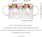 Andaz Press 11oz. Mother's Day Ceramic Coffee Tea Mug Gift, Fall Autumn Burgundy Orange Peach Flowers Roses Florals, Gigi, 1-Pack, Includes Gift Box, Birthday Christmas Gift Ideas