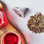 Grace Farms HIBISCUS ORANGE Herbal Tea (16 Pyramid Sachets) | Naturally Sweet, Reviving and Caffeine Free | Organic, Fair Trade and Kosher Certified | Delicious Iced Tea | Gives Back 100% of Profits
