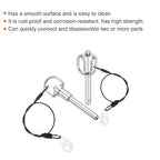 uxcell 2 Pcs Quick Release Pin, 5/16" x 1" (Dia. x L), Stainless Steel, Silver