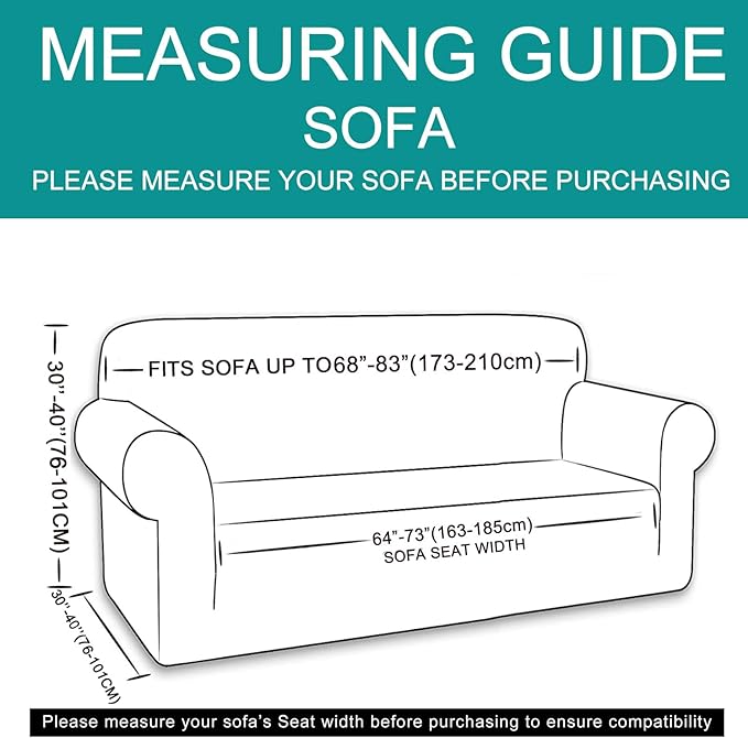 U-NICE HOME Stretch Couch Cover Slipcover - Image 5