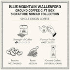 Bacha Coffee | Blue Mountain Wallenford Single Origin Signature Nomad Collection, Medium Roast, 100% Arabica Specialty Coffee, Ground Beans, 250g