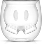 JoyJolt Mickey Pants and Minnie Skirt 3D 2oz Espresso Cups. Double Walled Espresso Glasses (2pc) Small Double Wall Glass Coffee Cups. Demitasse Cups, Espresso Measuring Cup or Liqueur Shot Glasses