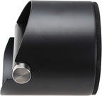 Espresso Knock Box, Stainless Steel Coffee Grounds Knock Box, With Removable Knock Bar and Non-Slip Rubber Base (Black)