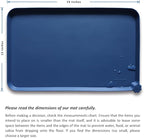 Hoki Found Silicone Pet Food Mats - Non Slip Dog Cat Bowl Placemats - Waterproof Dog Cat Food Mats - Suitable for Carpet - Indigo Ink