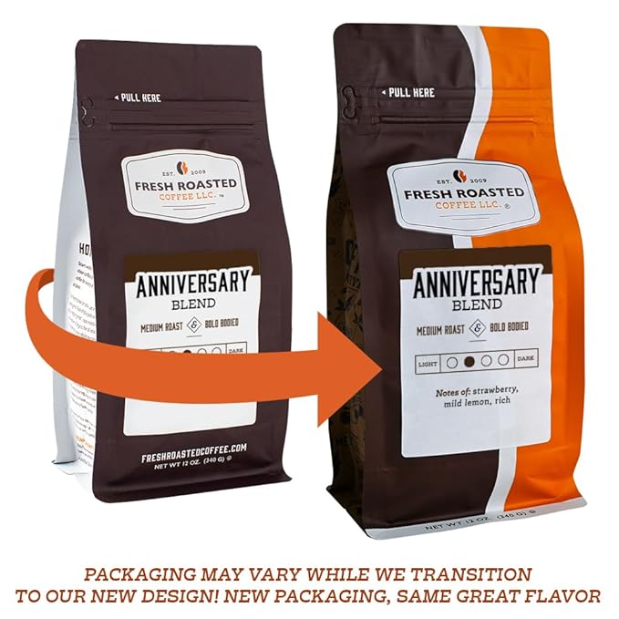 Fresh Roasted Coffee, Breakfast Blend, 12 oz, Light Roast, Kosher, Ground