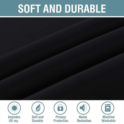 H.VERSAILTEX Blackout Curtains for Bedroom Black Out Curtains 120 inch Thermal - Image 4