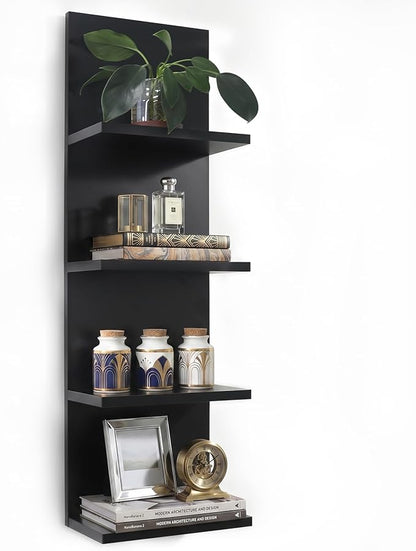 Homaterial Wall Shelves 4 Tier, Simple Vertical Corner Shelf by Homaterial