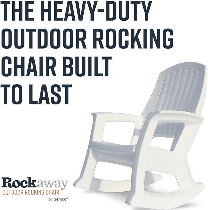 Semco Plastics Rockaway Heavy Duty All Weather Outdoor Rocking Chair - Image 4