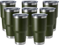 HASLE OUTFITTERS 30oz Stainless Steel Tumbler, Double Wall Vacuum Insulated Travel Mug Tumbler, Durable Insulated Coffee Mug, Gift Box Set (Amey Green, 8)