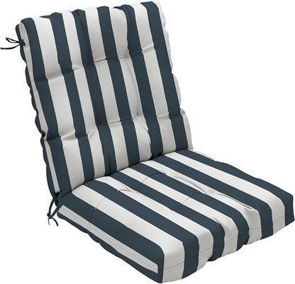 Outdoor Chair Cushion, High Back Soft Seat Pad, Indoor Outside Use, by zanwuhwyd