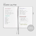&And Per Se Lined Journal Notebook, 160 Pages, A5 5.7 x 8 inches College Ruled Thick Paper Notebook Journals for Writing, Hardcover Notebooks for Women Men Office School (1 Pack, Grey)