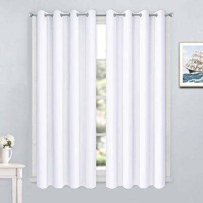 Yakamok Room Darkening Curtains 52x54 inch Length Pure White-Living Room | 2 by Yakamok