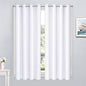 Yakamok Room Darkening Curtains 52x54 inch Length Pure White-Living Room | 2 by Yakamok