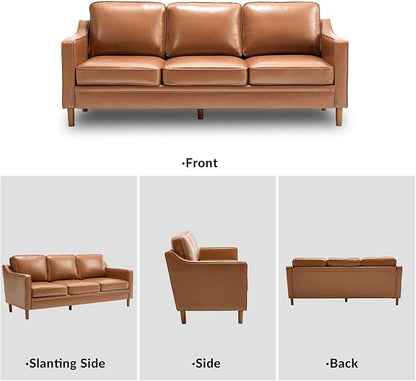Kingfun Living Room Furniture Sets, 3 Seater Couch and Armchair, Mid Century - Image 8