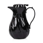 OCS Parts Easy Pour Thermal Coffee Carafe | 8-Inch Insulated Hot and Cold Beverage Pitcher Server for Coffee, Tea, Hot Chocolate and Water with Colored Tags for Easy Idenfication | 20-Ounce | Black