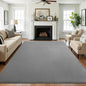 SHACOS Ultra Soft Faux Rabbit Fur Area Rug 6'x9', Non Slip Washable Padded by SHACOS