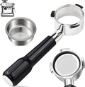 54mm Bottomless Portafilter with Filter Basket, Compatible with Breville Barista Express, BES880BSS, BES870XL, BES878BSS, BES500BSS, BES840XL, Pro, Touch, Bambino Plus, Infuser, Duo Temp Pro