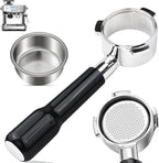 54mm Bottomless Portafilter with Filter Basket, Compatible with Breville Barista Express, BES880BSS, BES870XL, BES878BSS, BES500BSS, BES840XL, Pro, Touch, Bambino Plus, Infuser, Duo Temp Pro