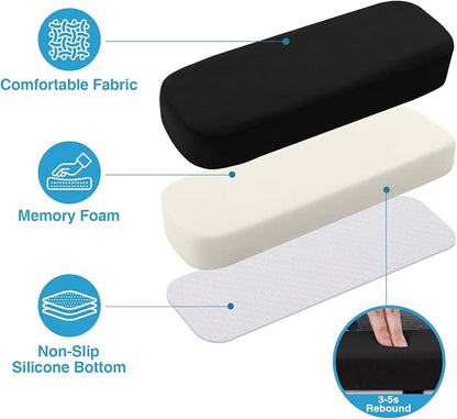 Smiry Ergonomic Office Chair Armrest Pads, Memory Foam Arm Rest Covers - Image 3