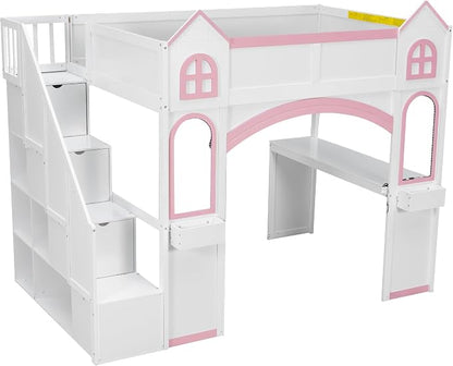 Princess-Themed Castle Loft Bed - Image 6