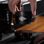 IKAPE 51MM Coffee Distributor, Black Design of Bottom Propeller, Gravity Adaptive Espresso Distributor Fits All 51MM Espresso Portafilter, Compatible with 51MM Delonghi Bottomless Portafilter