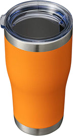 HASLE OUTFITTERS 20 oz Tumbler Bulk, Stainless Steel Tumblers with Lid, Vacuum Insulated Tumbler, Double Wall Powder Coated Cup, coffee mugs, Orange, 1 Pack