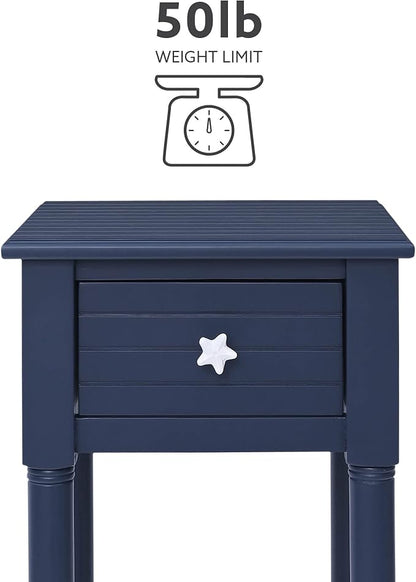 Linon Raleigh Navy Small Accent Table - Image 6