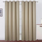Blackout Curtains 52 x 90 Inch Long Beige Curtains Set of 2 Panels Room by Lemomo