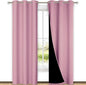 NICETOWN Crystal Pink Full Shade Curtain Panels, Pair of Thermal Insulated & by NICETOWN