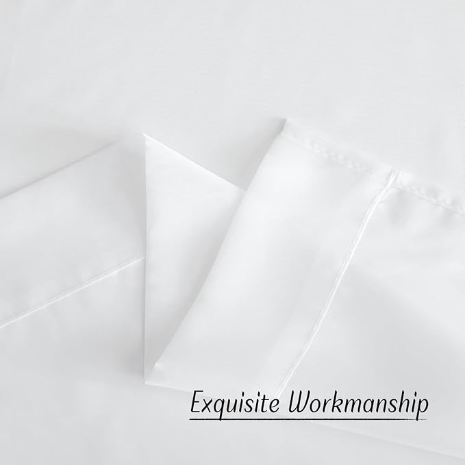 NICETOWN White Sheer 54 inch Length Curtains, Grommet Soft Voile Sheer Light - Image 6