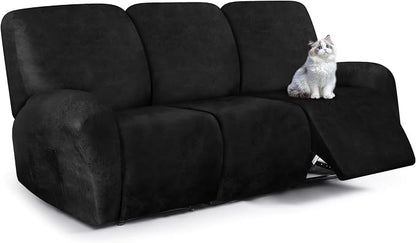 ANARACHON Leather Look Recliner Couch Cover, 8-Pieces Stretch Recliner Sofa by ANARACHON
