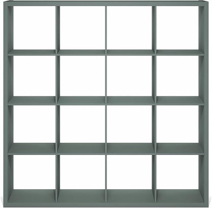 Furinno Cubicle Book Shelf, 16-Cube Bookshelf, Extra Thick Frame Reversible - Image 8