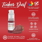 Bakell - Christmas Red Tinker Dust (4g, 1x Mini Spray Pump) Edible Glitter for Food, Desserts, and Beverages!