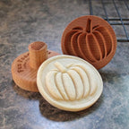Wood Cookie Stamp, 2.5 Inch (Pumpkin CS-071)