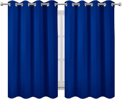 Royal Blue Thermal Blackout Curtains/52 x 54 Inch/Set of 2 Panels Room - Image 2