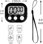 ZILLEEN Classroom Timer for Kids Teachers Digital Timers, Black White 6 Pack