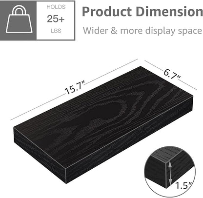 QEEIG Floating Shelf for Wall Bathroom Shelves Bedroom Kitchen Living Room - Image 3