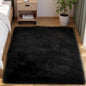Goolela Black Fluffy Rug 4x6 Fuzzy Furry Shag Rug by Goolela