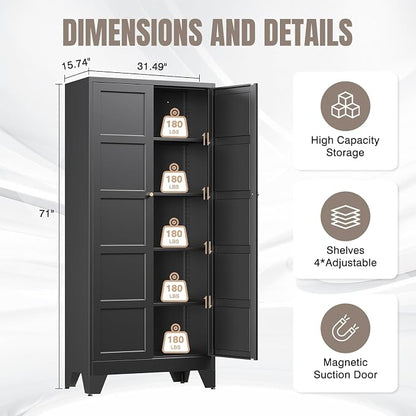 Yizosh Metal Storage Cabinet - Image 2