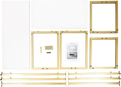 2pcs Gold Retail Display Nesting Tables, Shoes Handbag Metal Display Riser Shelf - Image 9