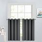 Yakamok Dark Grey Room Darkening Window Curtains 52x36 Inch by Yakamok